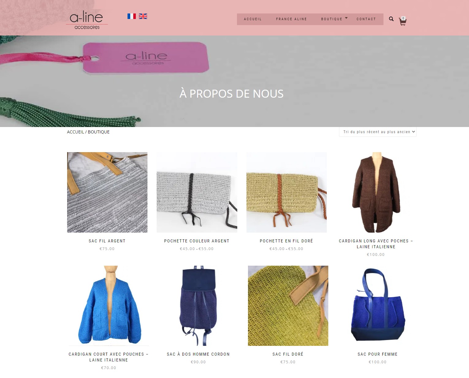 Création de Site E-boutique à Marrakech – France Aline Mode Création de Site E-boutique à Marrakech - France Aline Mode