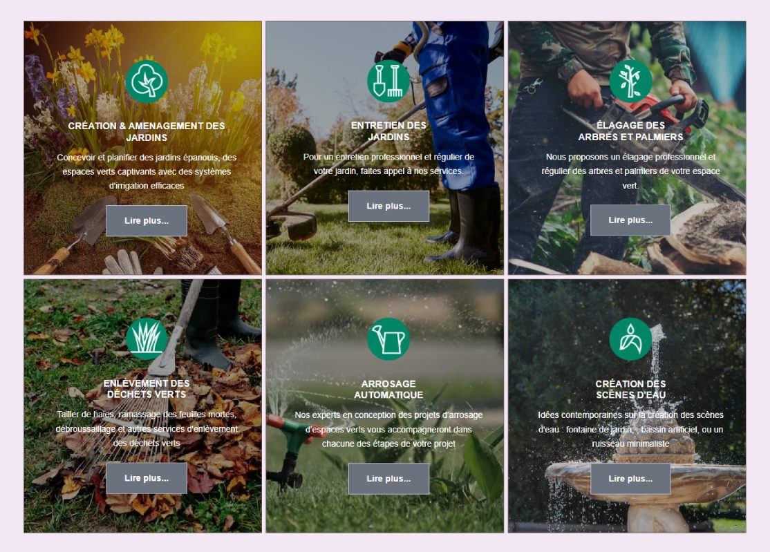 Création de site web de la société « Green Earth Atlas » à Marrakech – Services Création de site web de la société "Green Earth Atlas" à Marrakech - Services