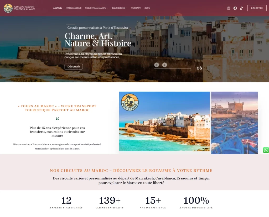 Agence de Transport Touristiqe « Tours au Maroc »